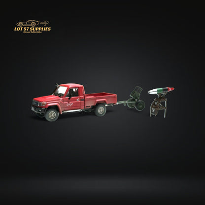 Diecast model of a Toyota Land Cruiser 70 Series in 1:64 scale by HobbyFans, detailed Toyota toy vehicle for collectors
