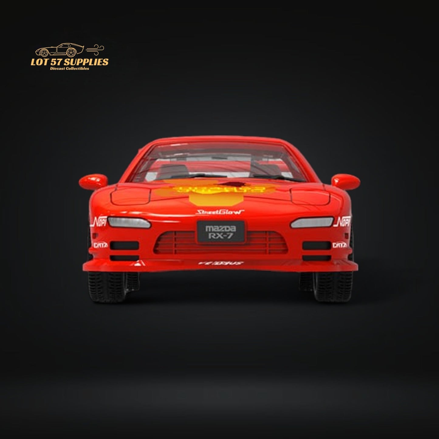 Mini Station Mazda RX-7 Red 1:64 - Evergreen Kings