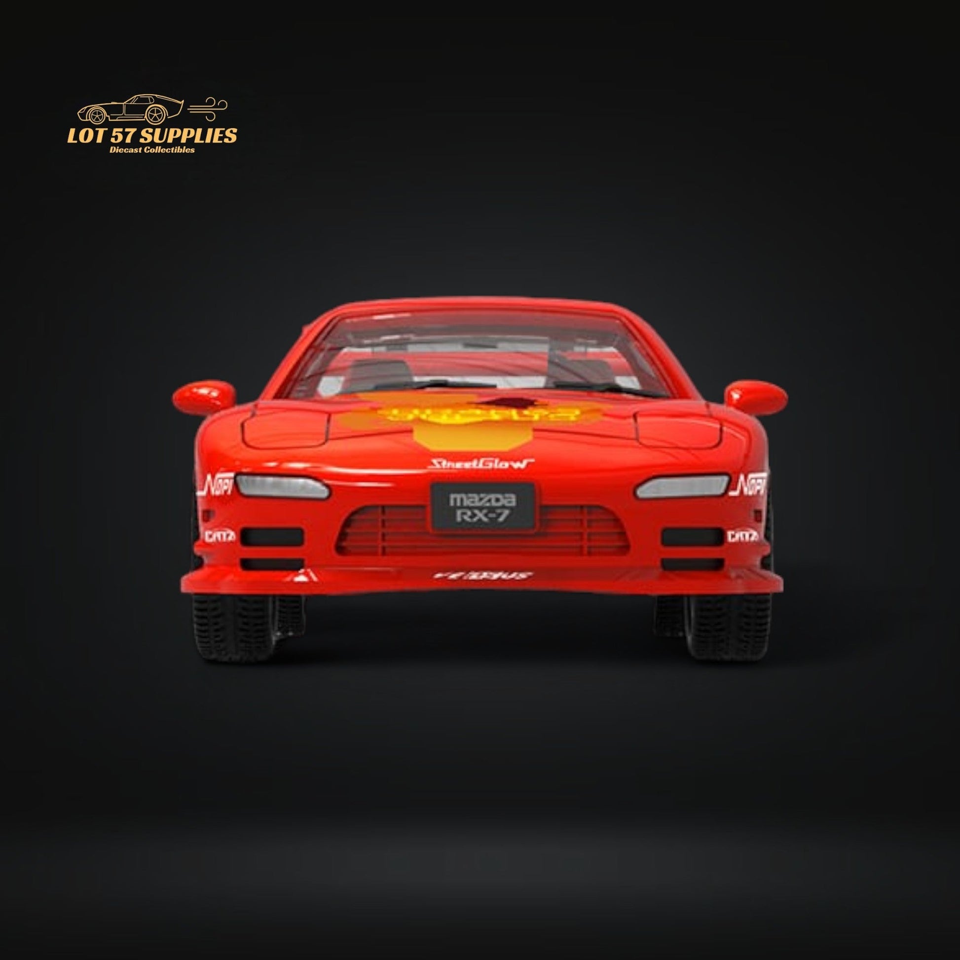Mini Station Mazda RX-7 Red 1:64 - Evergreen Kings
