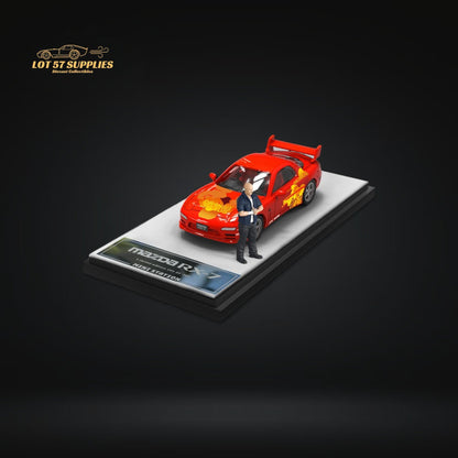 Mini Station Mazda RX-7 Red 1:64 - Evergreen Kings