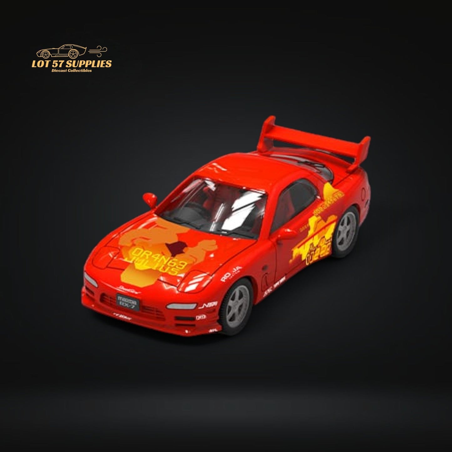 Mini Station Mazda RX-7 Red 1:64 - Evergreen Kings