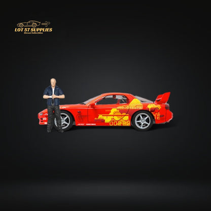 Mini Station Mazda RX-7 Red 1:64 - Evergreen Kings