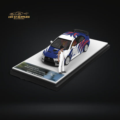 Mini Station Mitsubishi Lancer EVO X Need for Speed Black List #9 Livery Figure Version 1:64 - Evergreen Kings