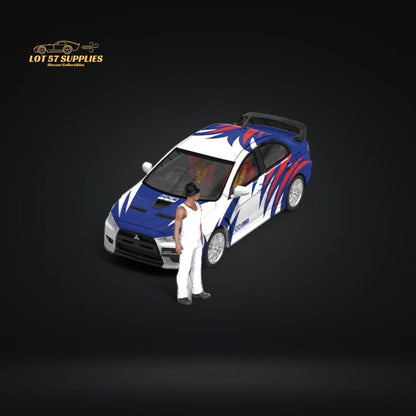 Mini Station Mitsubishi Lancer EVO X Need for Speed Black List #9 Livery Figure Version 1:64 - Evergreen Kings