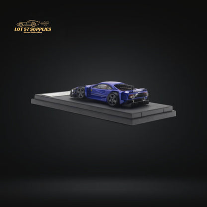 Blue Ferrari F40 diecast model from Autobots Ferrari F40 AI Yasid 1:64 scale, featuring detailed design and bright blue finish.