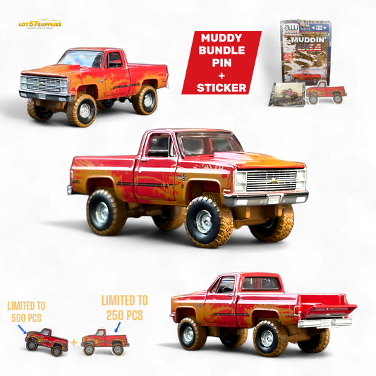 Auto World 1983 Chevrolet Silverado K10 Lifted 1:64 - Evergreen Kings