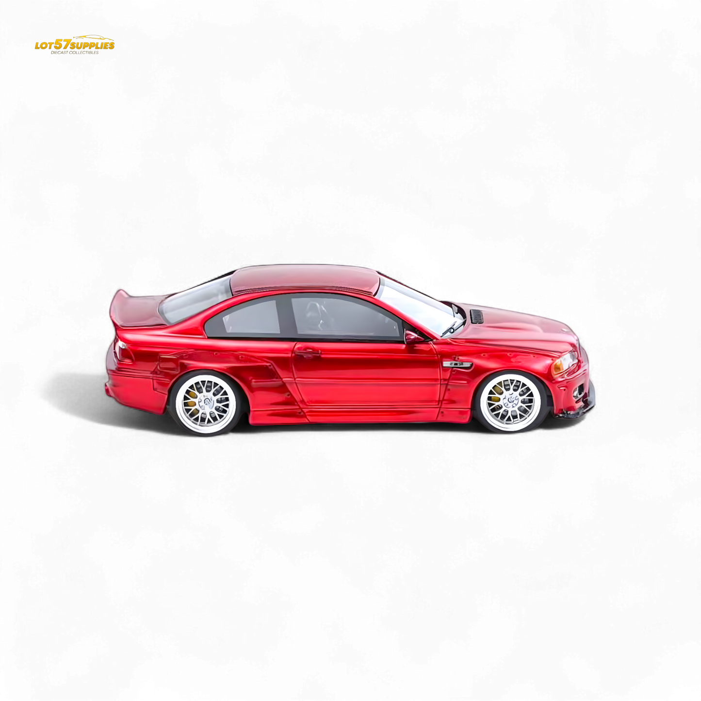 FLAME BMW M3 E46 Widebody Pandem Metallic Red 1:64 - Evergreen Kings