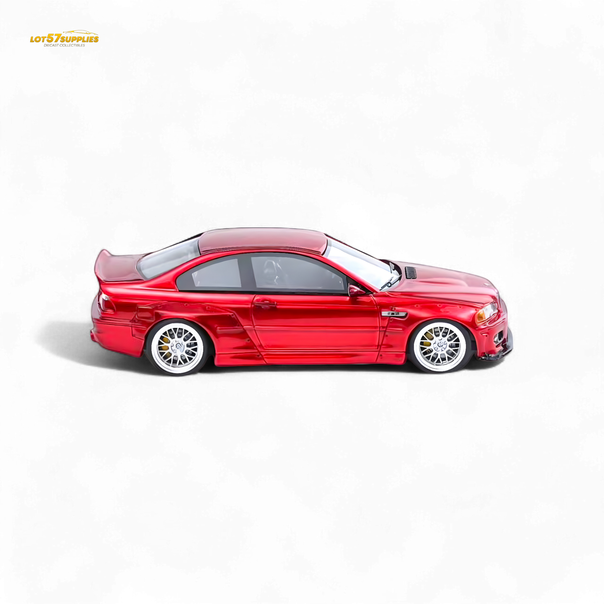 FLAME BMW M3 E46 Widebody Pandem Metallic Red 1:64 - Evergreen Kings