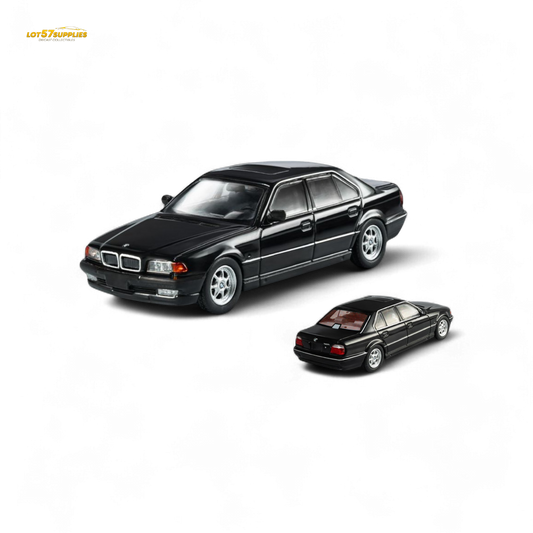 DCM BMW E38 740iL Black 1:64 - Evergreen Kings