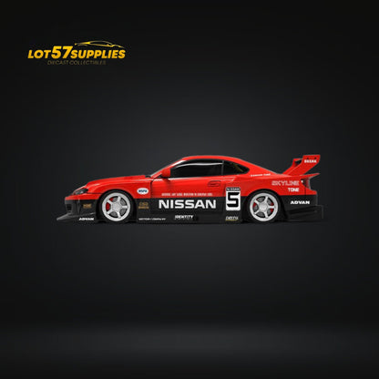 Pre-order Nissan Silvia S15 diecast model in Advan LBWK livery, 1:64 scale by Lot57Supplies Diecast Shop.
