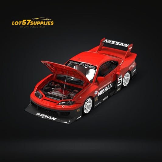 (Pre-Order) SUPCAR Silvia S15 Advan LBWK Livery 1:64 - Evergreen Kings