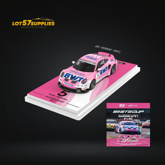 ModernArt Porsche 911 GT3 Cup BWT Pink Livery 1:64 - Evergreen Kings