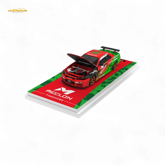 TimeMicro MECLON GT-R R34 1:64 - Evergreen Kings