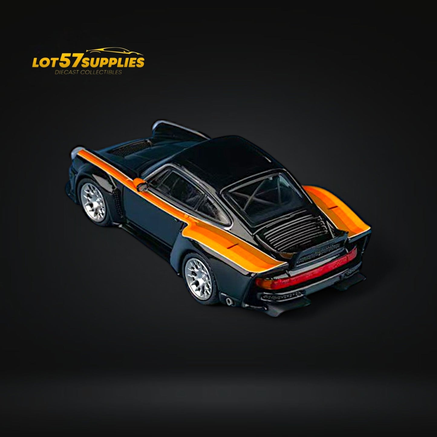 Miniature Porsche Findclassically Singer DLS Turbo low tail 1:64 diecast model by Lot57Supplies Diecast Shop, detailed and realistic.