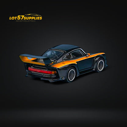 Pre-order Findclassically Singer DLS Turbo Porsche diecast model in black pearl, 1:64 scale, from Lot57Supplies Diecast Shop.