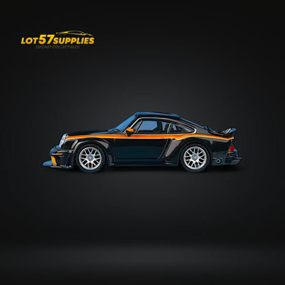 Low tail Porsche diecast model from Findclassically Singer DLS Turbo 1:64 scale, detailed miniature car by Lot57Supplies Diecast Shop.