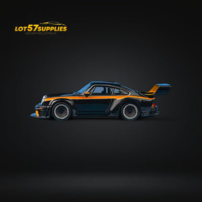 Black Pearl Porsche diecast model from Findclassically Singer DLS Turbo in 1:64 scale by Lot57Supplies Diecast Shop.