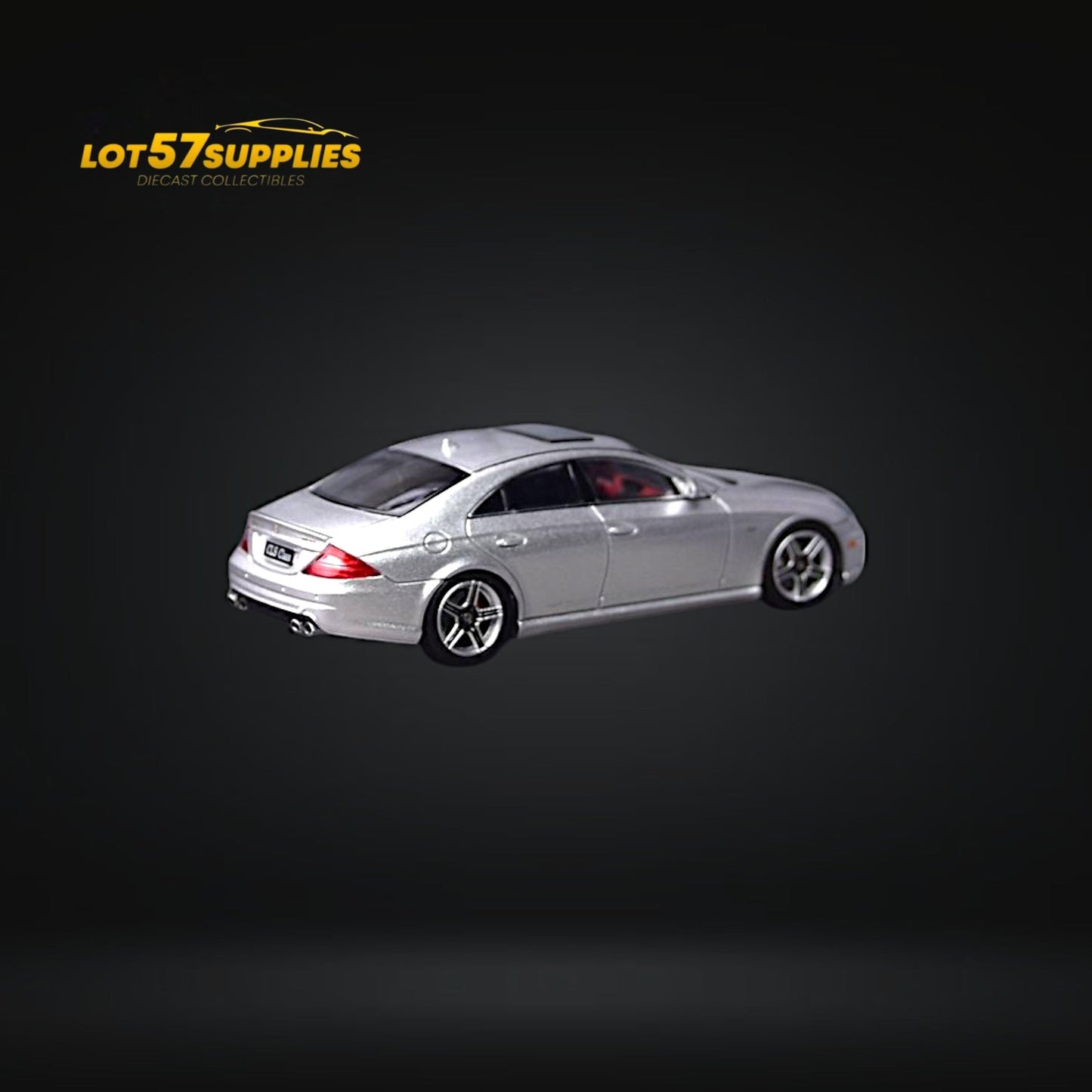 Silver Mercedes-Benz Focal Horizon CLS 63 AMG Mk1 C219 diecast model, detailed miniature car, crafted by Lot57Supplies Diecast Shop.