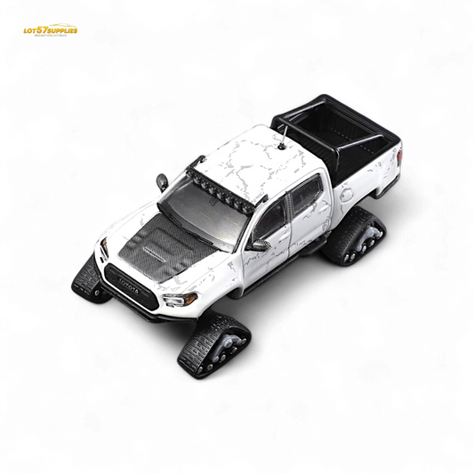 GCD Toyota Tacoma Snow Version White 1:64 - Evergreen Kings