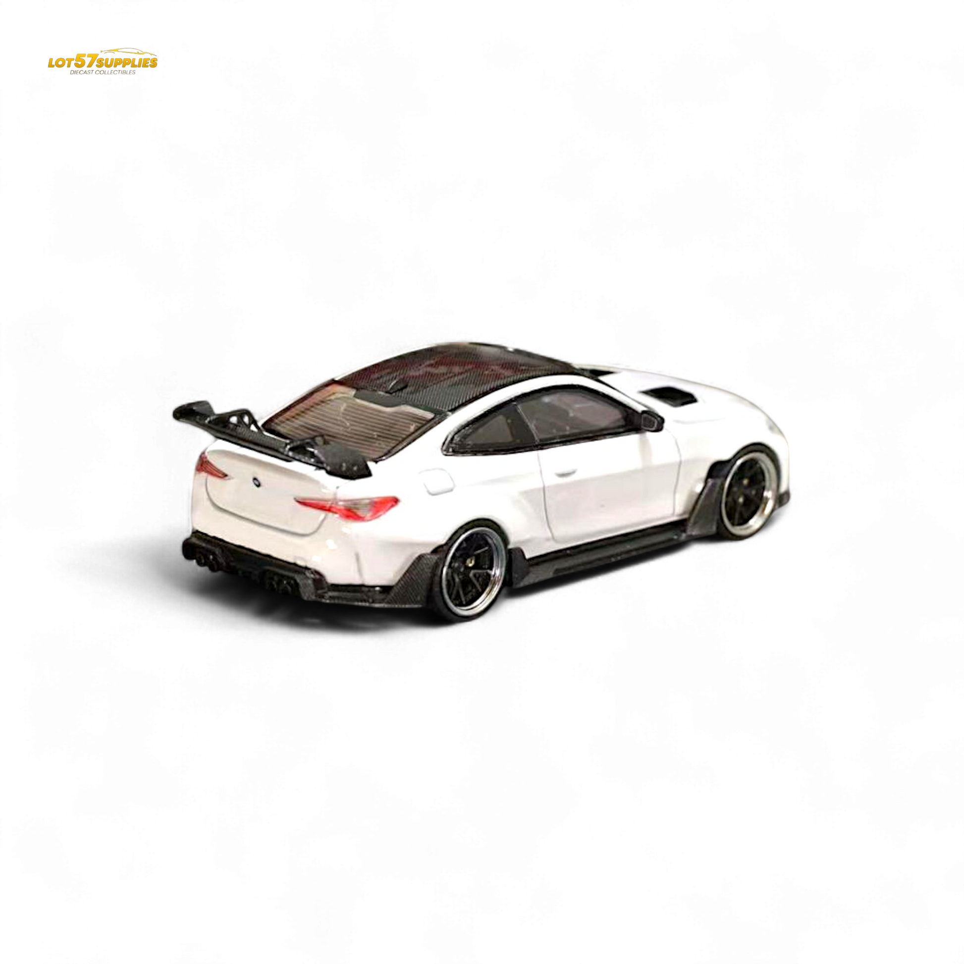 Street Weapon BMW M4 G82 Widebody White 1:64 - Evergreen Kings