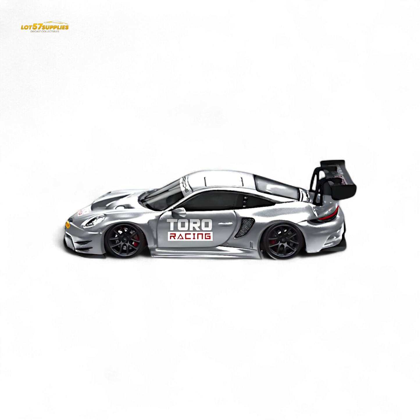 Star Race Porsche 911 GT3 Matte Silver 1:64 - Evergreen Kings
