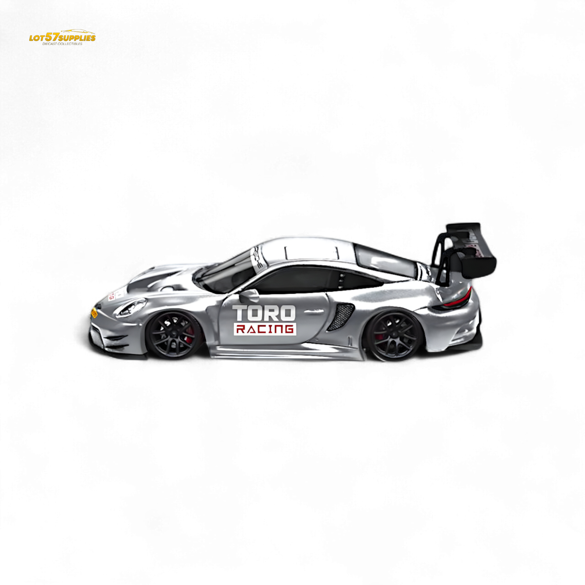 Star Race Porsche 911 GT3 Matte Silver 1:64 - Evergreen Kings