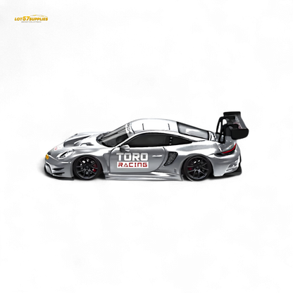 Star Race Porsche 911 GT3 Matte Silver 1:64 - Evergreen Kings
