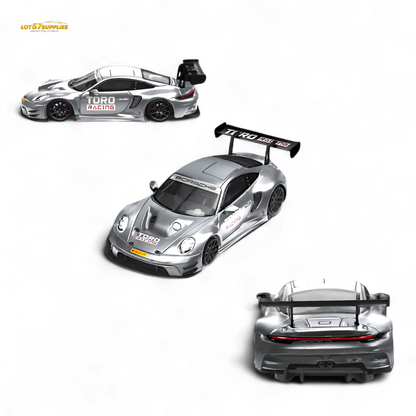 Star Race Porsche 911 GT3 Matte Silver 1:64 - Evergreen Kings
