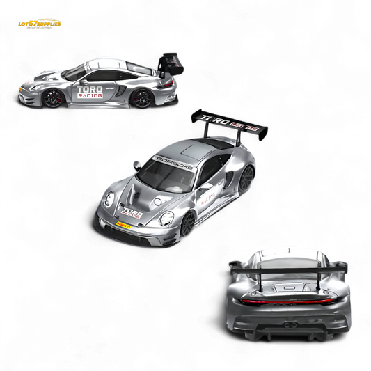 Star Race Porsche 911 GT3 Matte Silver 1:64 - Evergreen Kings