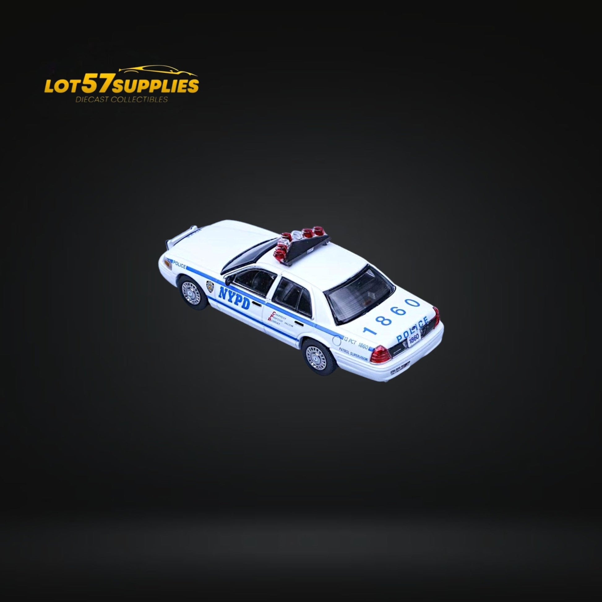 Rollin Ford Crown Victoria NYPD Patrol Supervisor 1:64 - Evergreen Kings