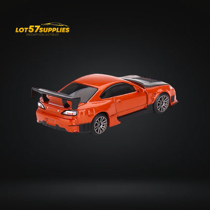 Mini-GT Nissan Silvia S15 D-MAX Metallic Orange 1:64 - Evergreen Kings
