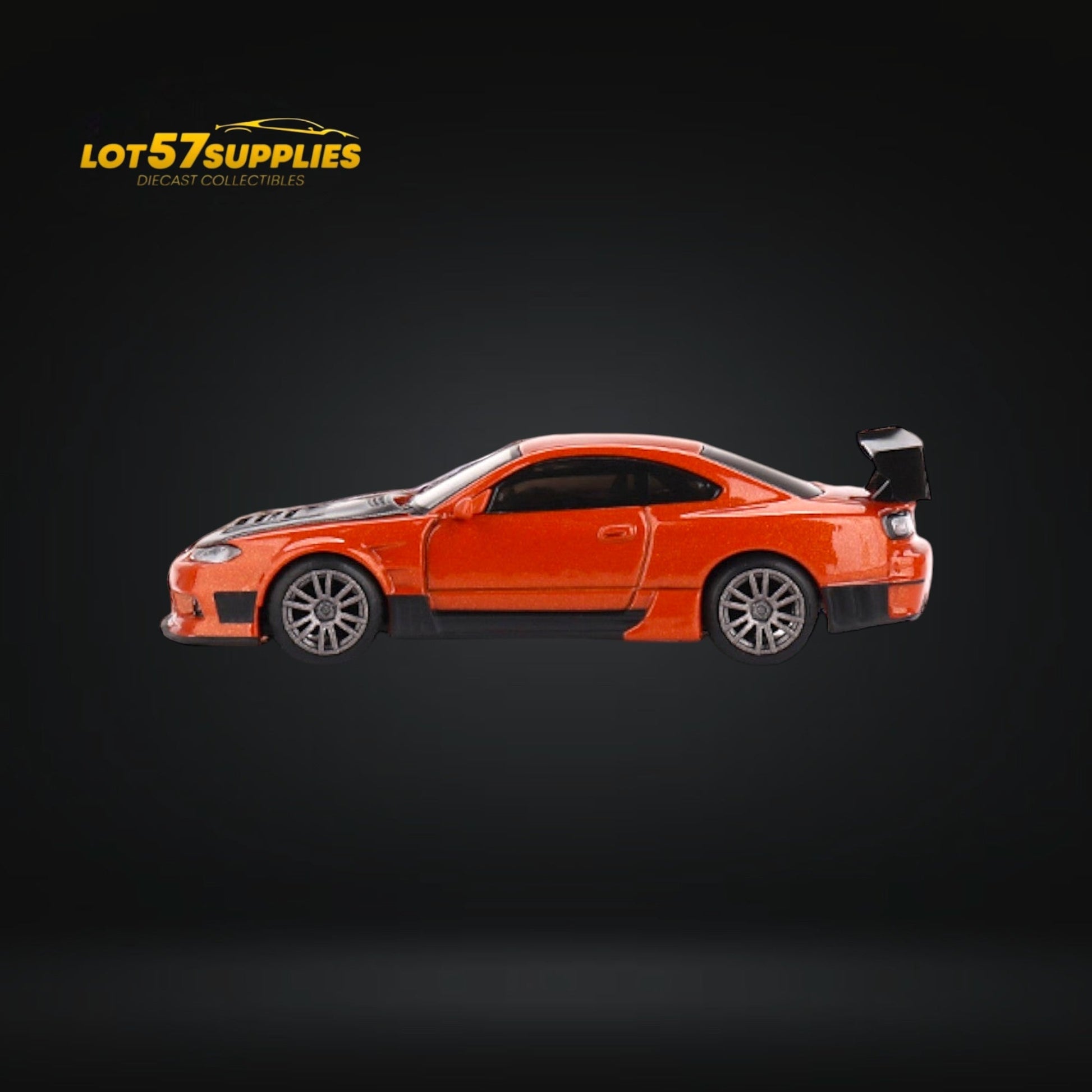Mini-GT Nissan Silvia S15 D-MAX Metallic Orange 1:64 - Evergreen Kings