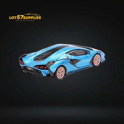 Mini-GT Lamborghini Sián FKP 37 Blu Aegir 1:64 - Evergreen Kings