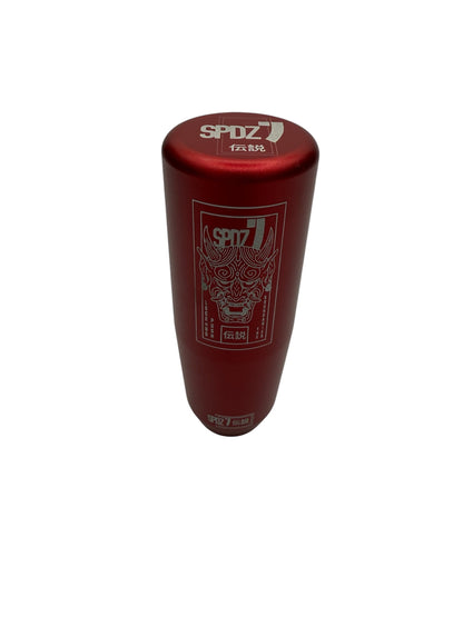 SPDZ1 Suichuuka shift knob by Speedzone Performance LLC, black and silver gear shift knob with textured grip design.