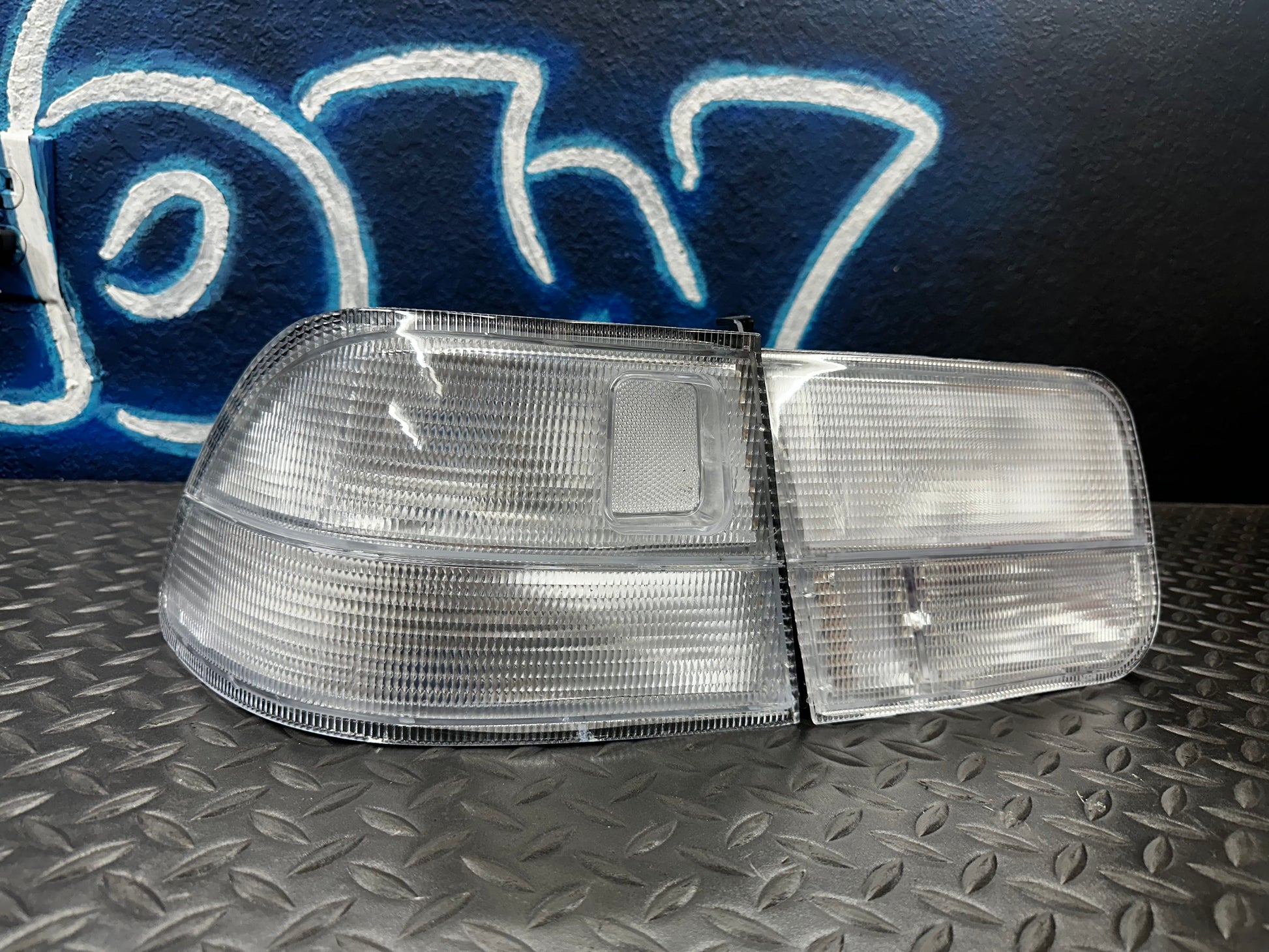 NTXGlow clear rear tail lights for 1996-2000 Honda Civic 2-door coupe, JDM style, DEPO 4-piece lighting set.