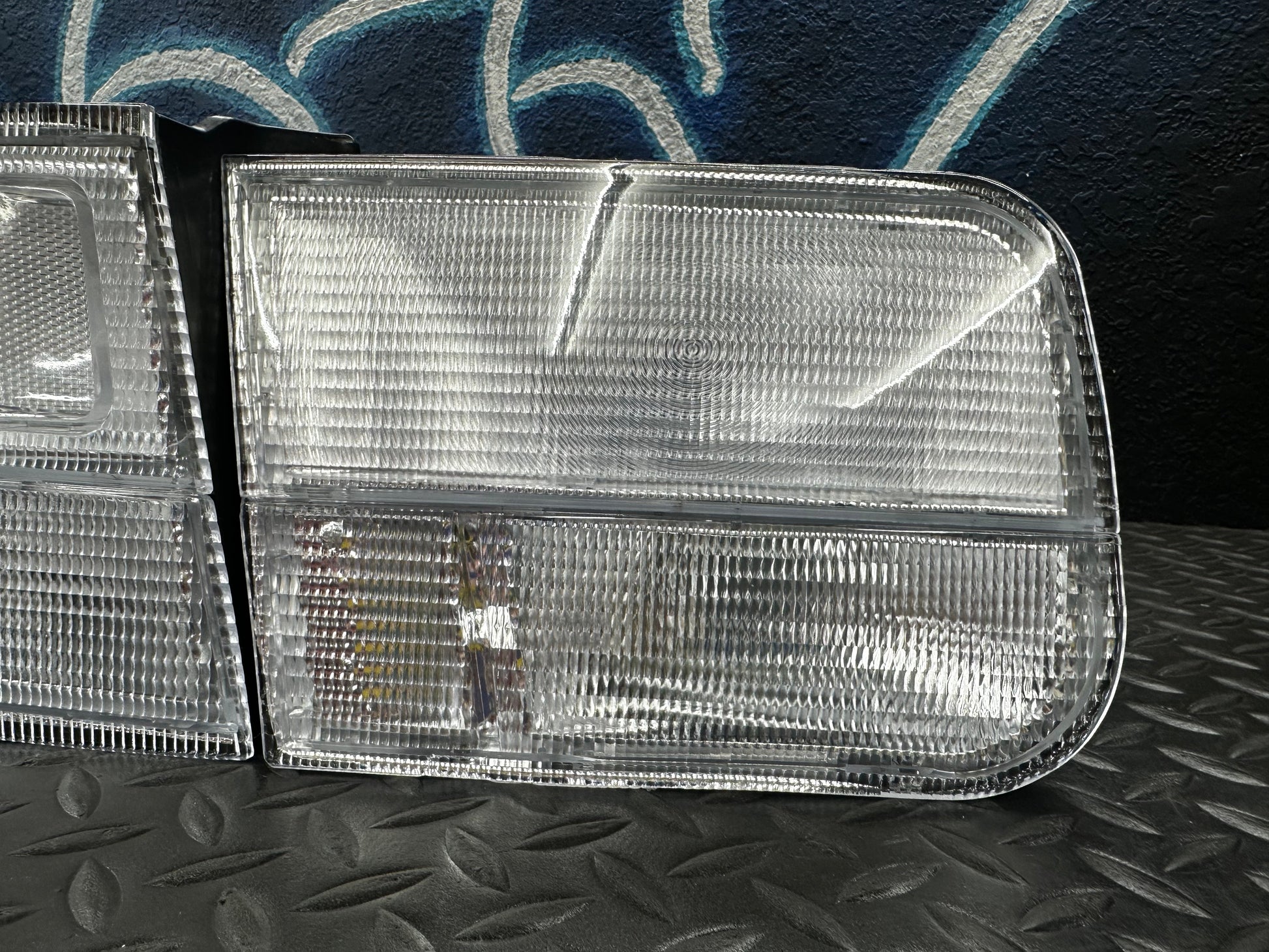 Honda Civic 2-door coupe JDM clear rear tail lights by NTXGlow, DEPO 4-piece lighting set for 1996-2000 model.