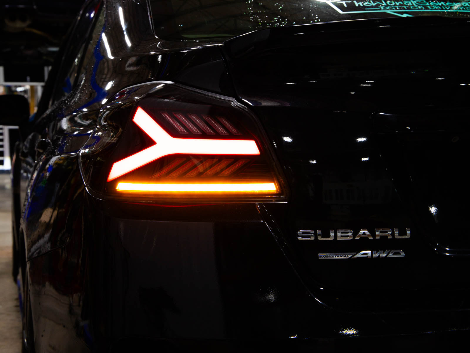 OLM Y-Spec LED Taillights (Smoke Lens  Red Optic) - 2015-2021 WRX / STI - Evergreen Kings