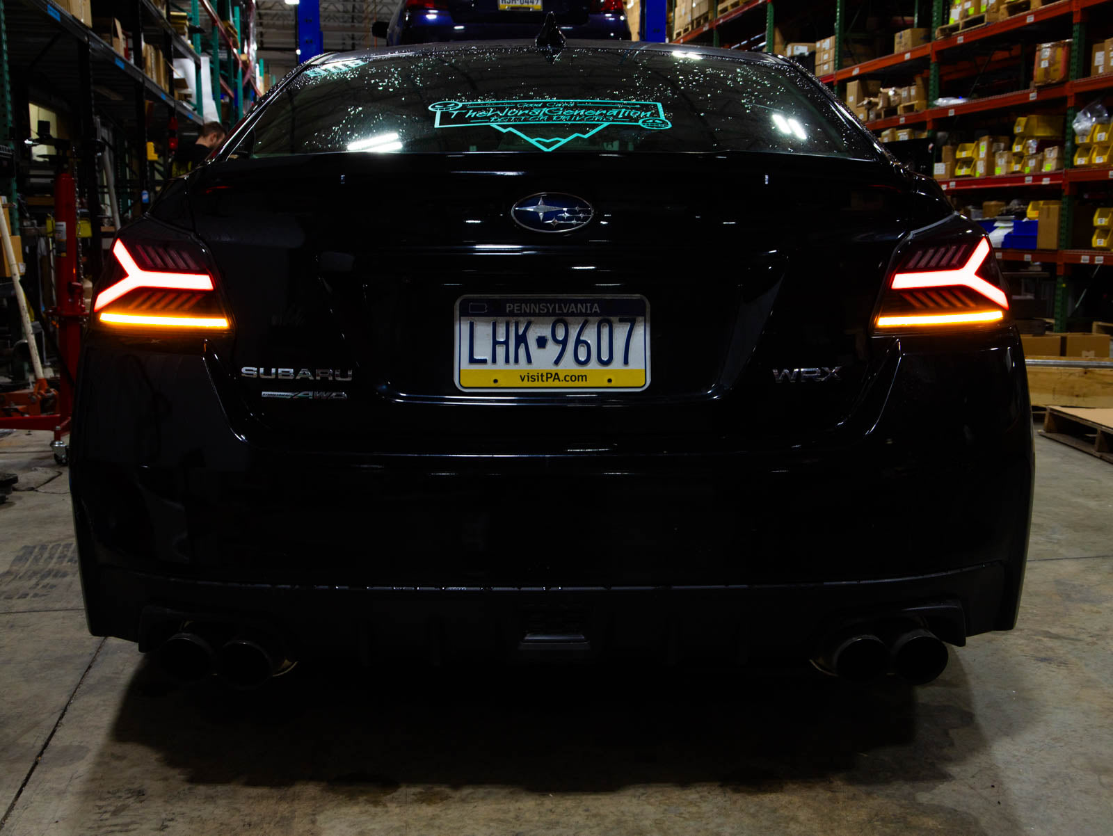 OLM Y-Spec LED Taillights (Smoke Lens  Red Optic) - 2015-2021 WRX / STI - Evergreen Kings