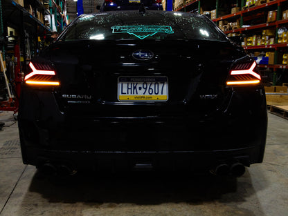OLM Y-Spec LED Taillights (Smoke Lens  Red Optic) - 2015-2021 WRX / STI - Evergreen Kings
