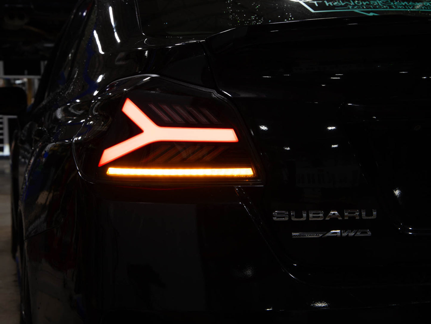 OLM Y-Spec LED Taillights (Smoke Lens  Red Optic) - 2015-2021 WRX / STI - Evergreen Kings