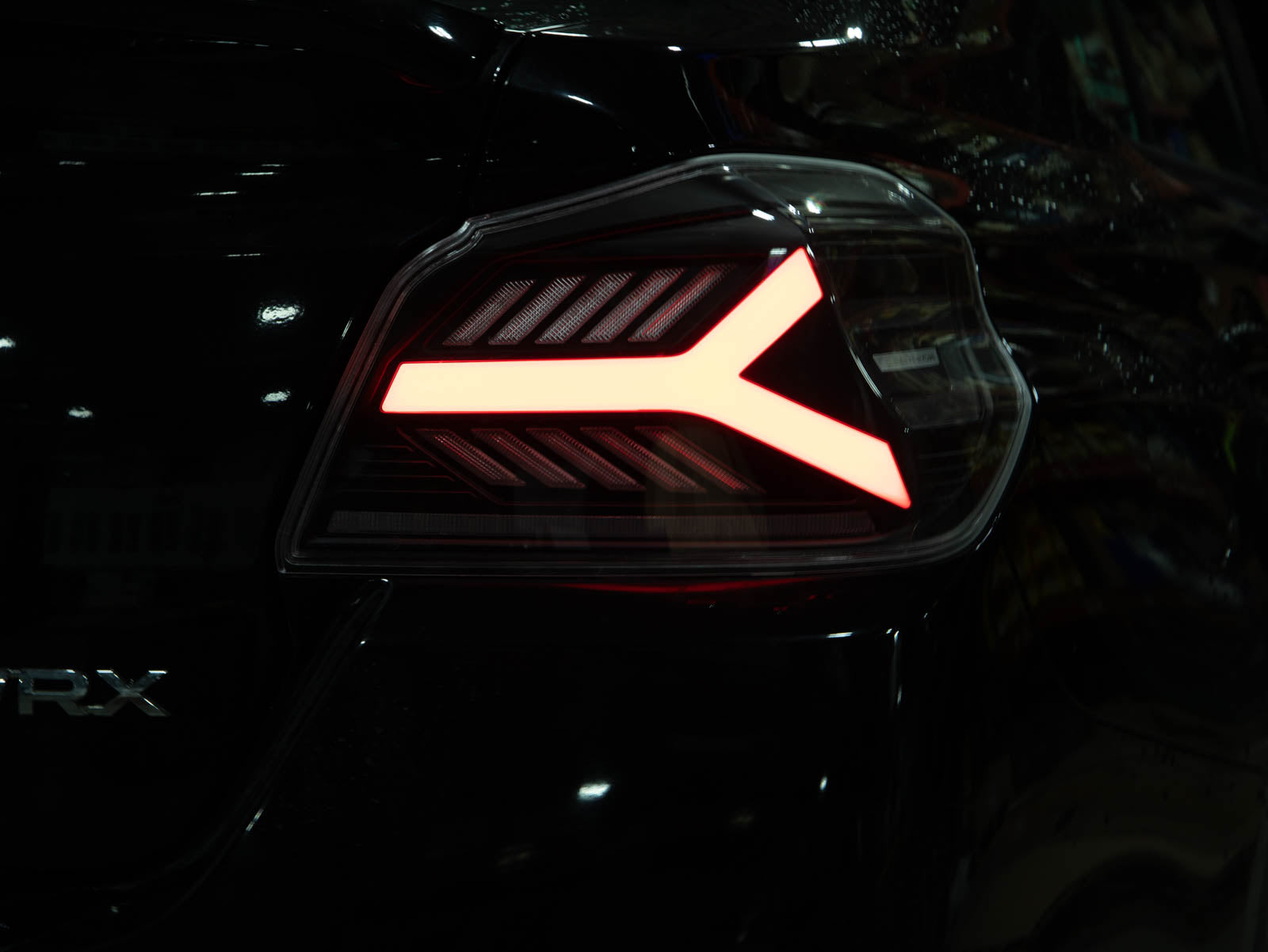 OLM Y-Spec LED Taillights (Smoke Lens  Red Optic) - 2015-2021 WRX / STI - Evergreen Kings