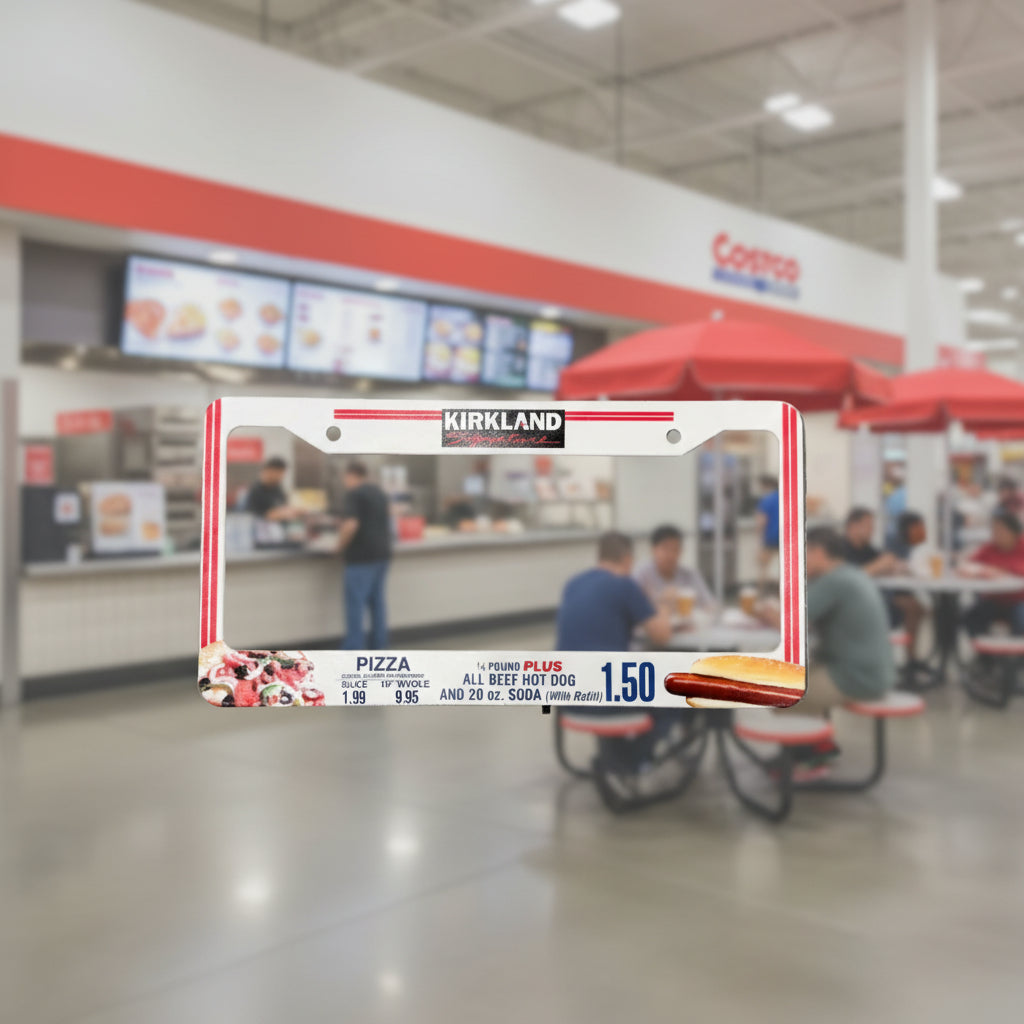 Costco Hot Dog License Plate Frame