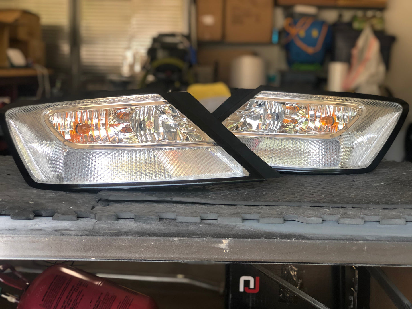 NTXGlow clear tail lights for 2006-2011 Honda Civic coupe, showing the sleek, transparent design with integrated brake and turn signals.