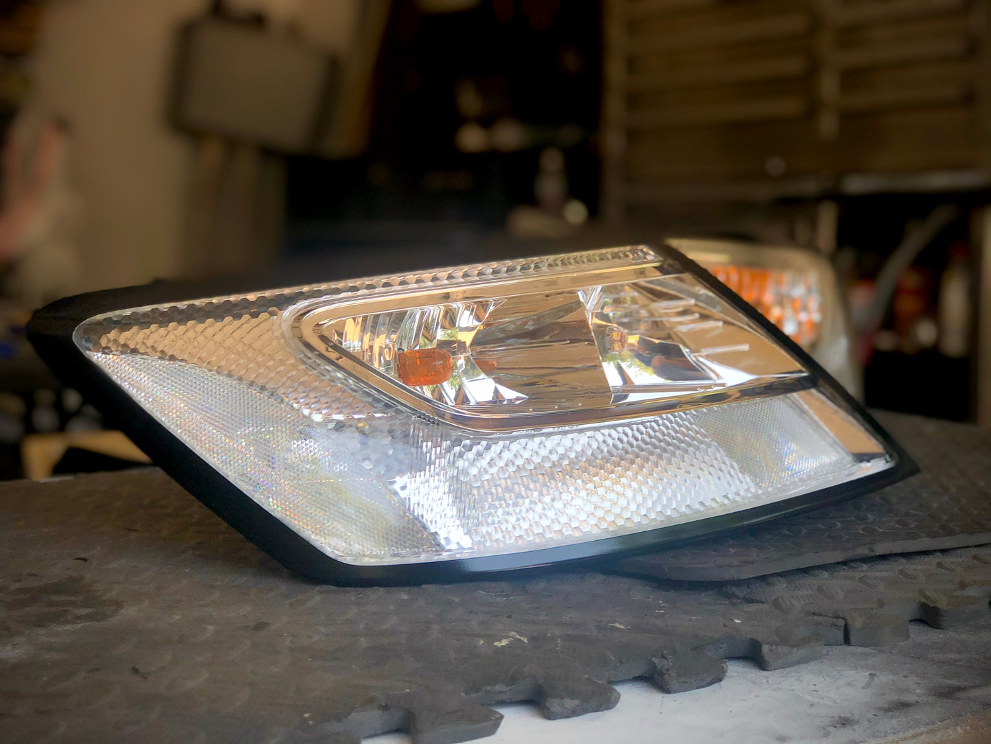 NTXGlow clear tail lights for 2006-2011 Honda Civic coupe, showing sleek, transparent design with red and white sections.