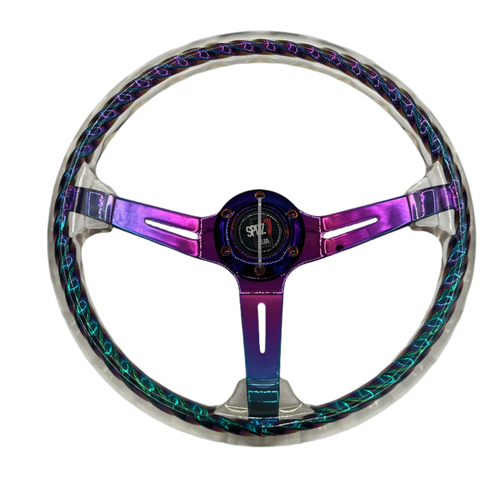 SPD Z1 Hitman V2 steering wheel by Speedzone Performance LLC in multiple colors, featuring a sporty design and textured grip.