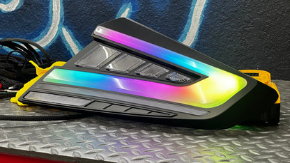 NTXGlow Custom RGB LED Tail Lights installed on a 2022-2025 Subaru WRX, showcasing vibrant lighting and sleek design.