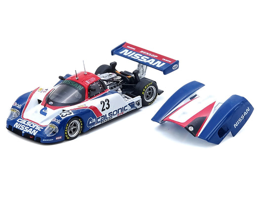 Nissan R89C #23 Masahiro Hasemi - Kazuyoshi Hoshino - Toshio Suzuki "24 Hours of Le Mans" (1989) 1/64 Diecast Model Car by Inno Models