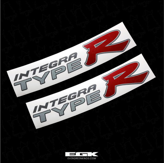 Integra Type R DC5 Decal Set | Dark Gray Outline | OEM Size