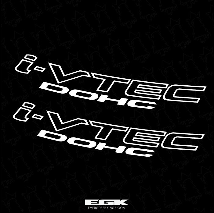 i-VTEC DOHC Door/Quarter Panel Decal Set for Honda - Evergreen Kings