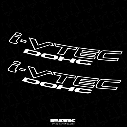 i-VTEC DOHC Door/Quarter Panel Decal Set for Honda - Evergreen Kings